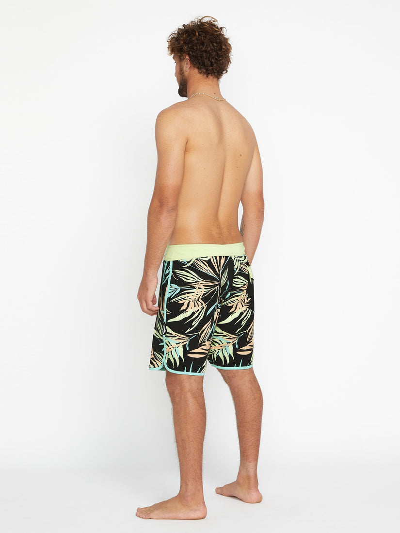 Boardshort Bleeding Leaf Mod 18"  - BLACK