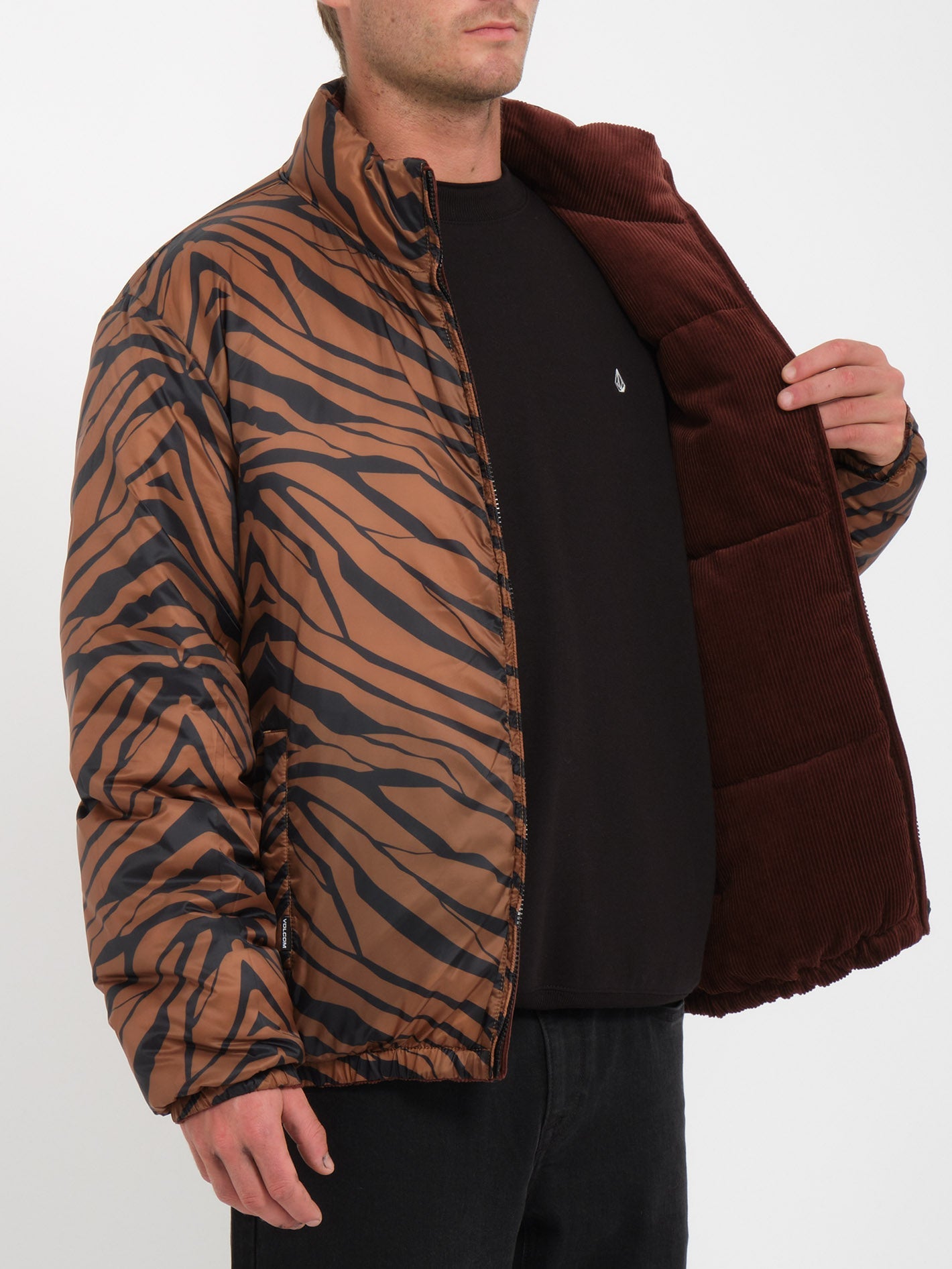 Hawks KAWASE ジャケット 00 Cazadora acolchada Walltz Corduroy (Reversible) - BITTER CHOCOLATE