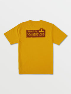 OBX Pope Compass  Short Sleeve Tee - Vintage Gold (A3502102_VGD) [B]