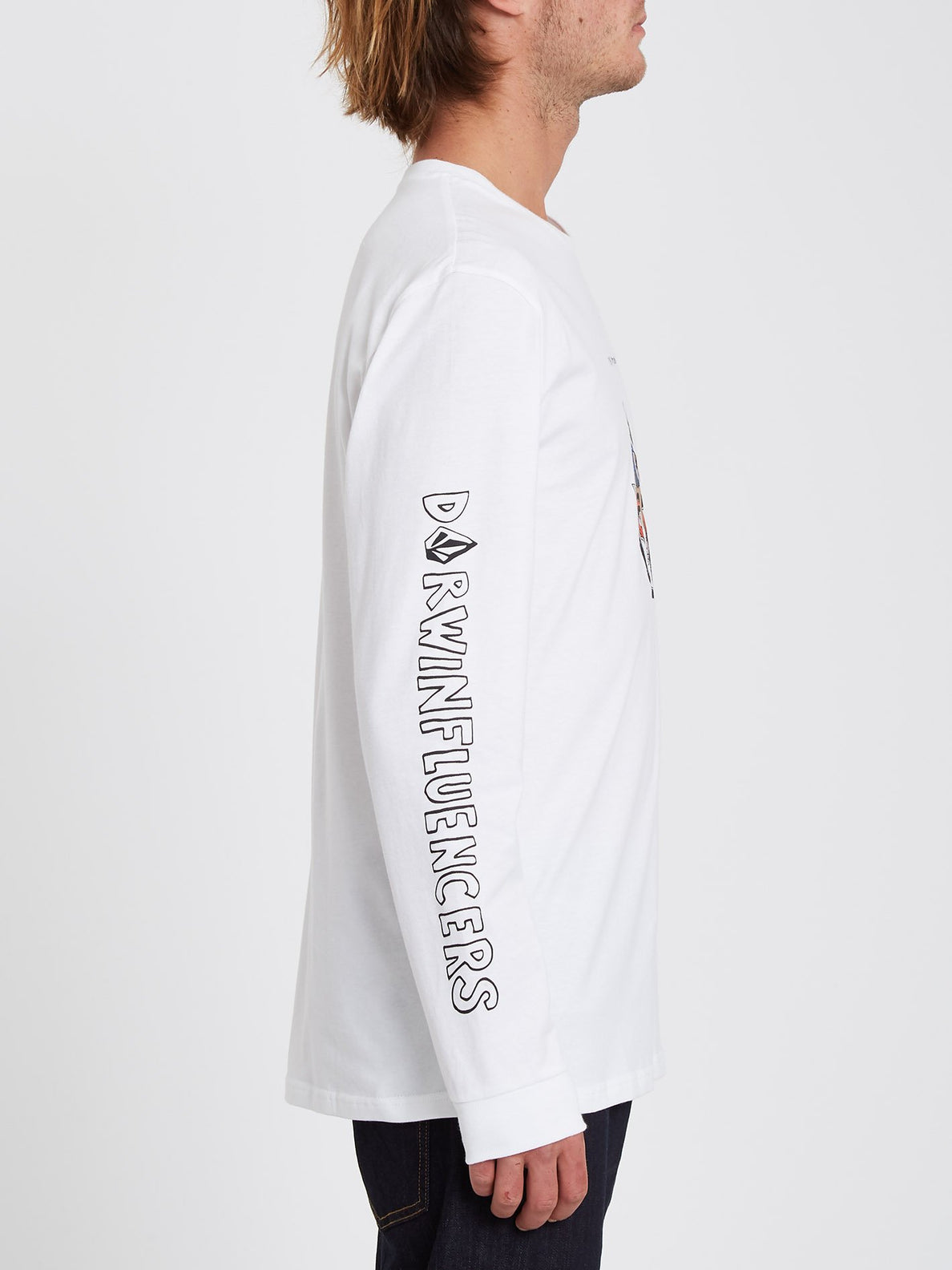 Pentagram Pizza T-shirt - WHITE (A3632108_WHT) [1]