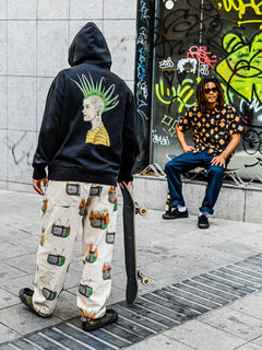 Sudadera con capucha Justin Hager  - BLACK