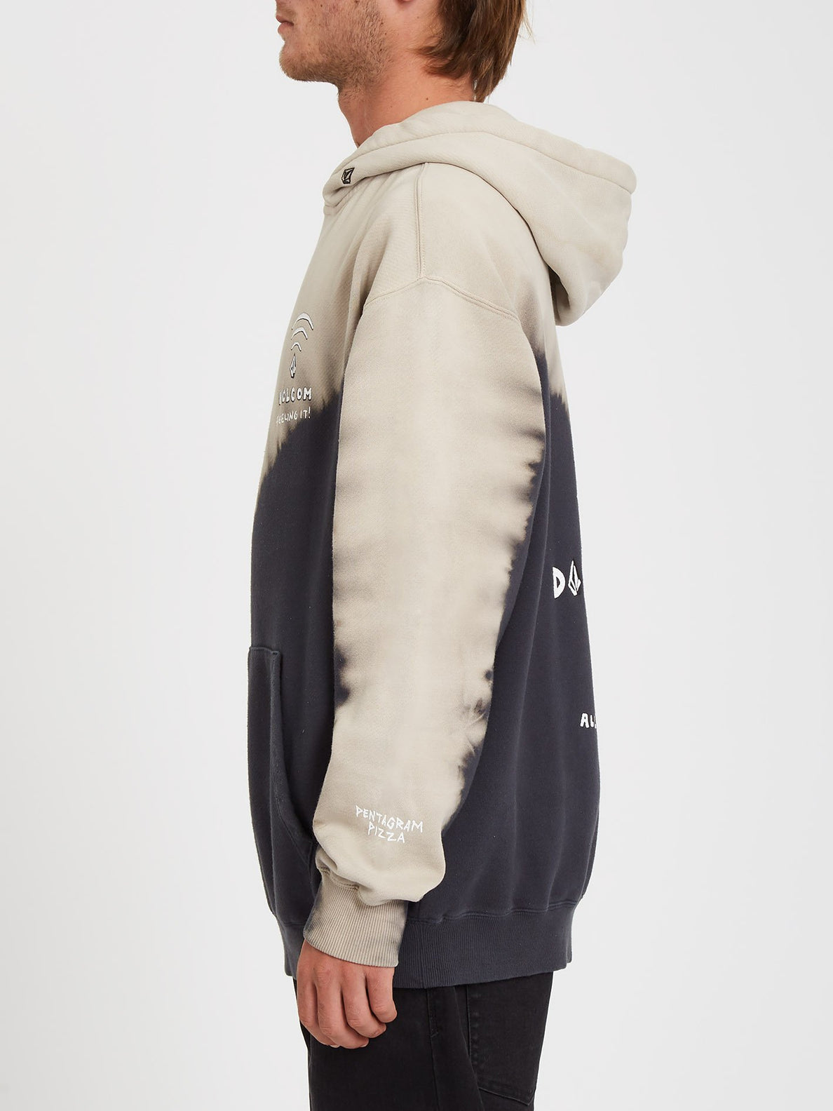 Pentagram Pizza Hoodie - MULTI (A4132106_MLT) [1]