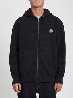 Single Stone Zip Hoodie - HEATHER BLACK (A4832100_HBK) [F]