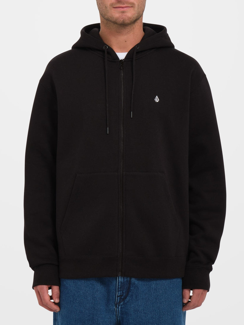 Single Stone Zip Hoodie - BLACK (A4832301_BLK) [F]