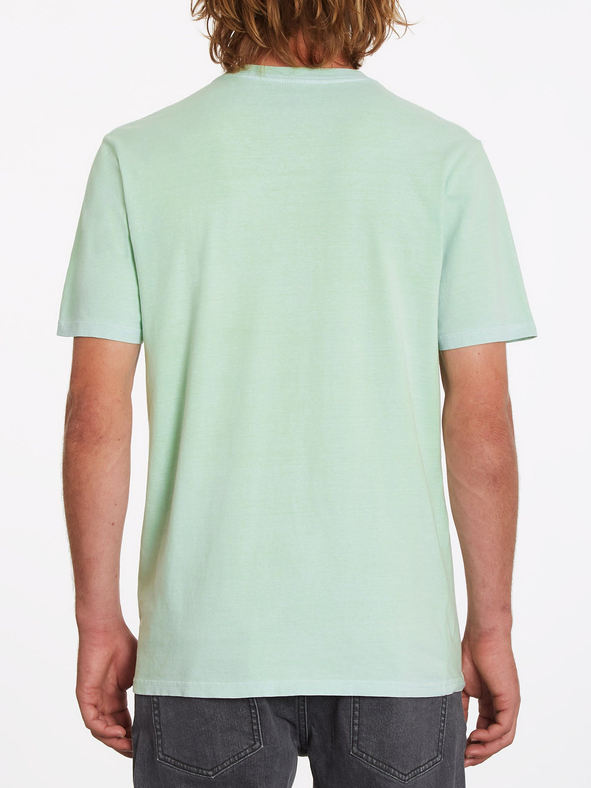 Solid Stone T-shirt - LICHEN GREEN (A5211906_LCG) [B]