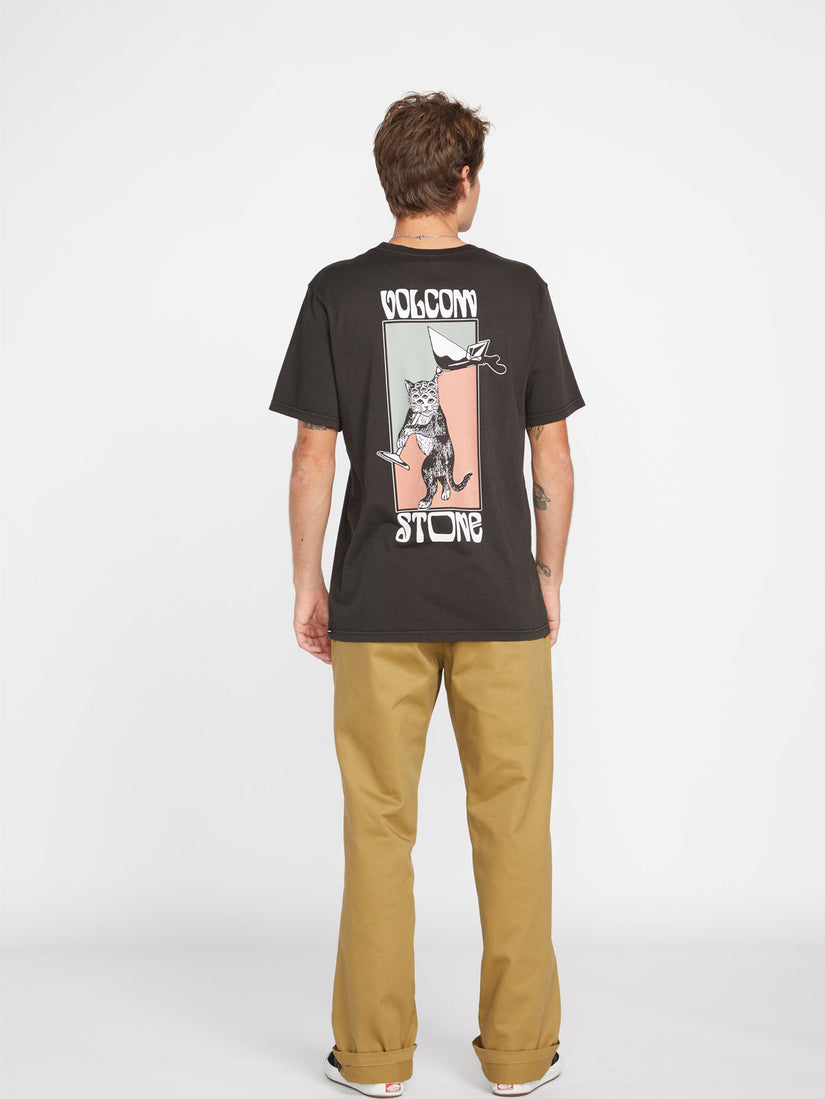 Camiseta Feline - RINSED BLACK