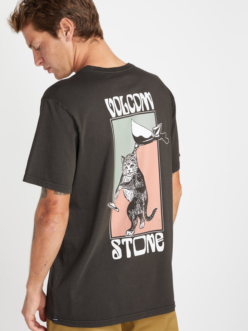 Camiseta Feline - RINSED BLACK