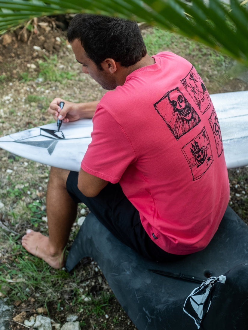 Camiseta Issam Night - WASHED RUBY
