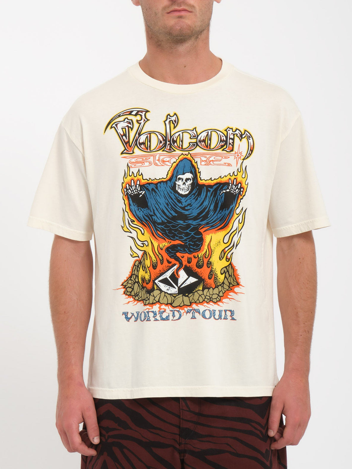 Camiseta Stone Ghost OFF WHITE Hombre Volcom Espana