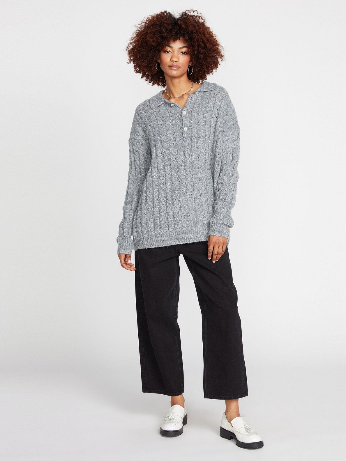 Low Low Polo Sweater - DAZE GREY (B0732205_DZG) [F]