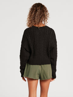 Cabled Babe Sweater - BLACK (B0742002_BLK) [B]