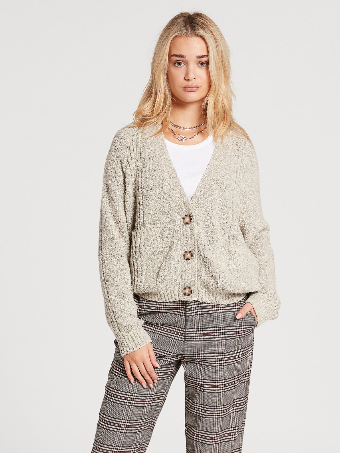 Boss Beach Cardigan - OATMEAL (B0742003_OAT) [F]