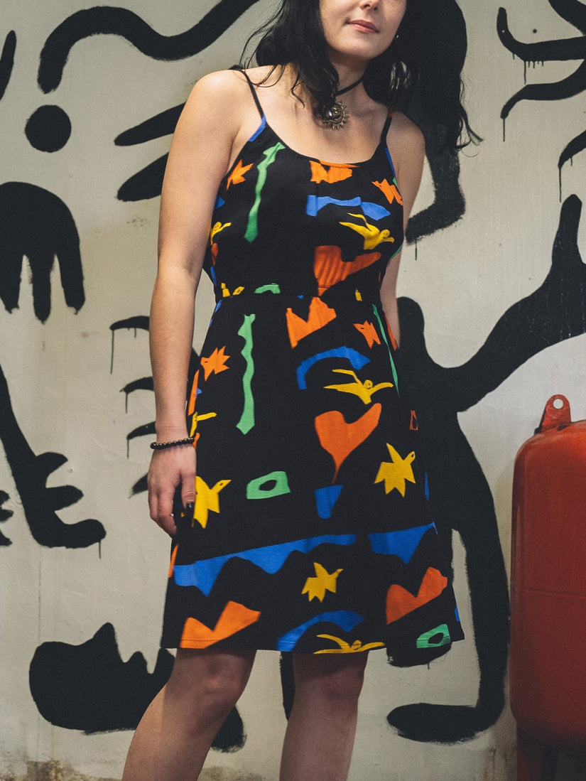 Vestido Arthur Longo Cami  - BLACK