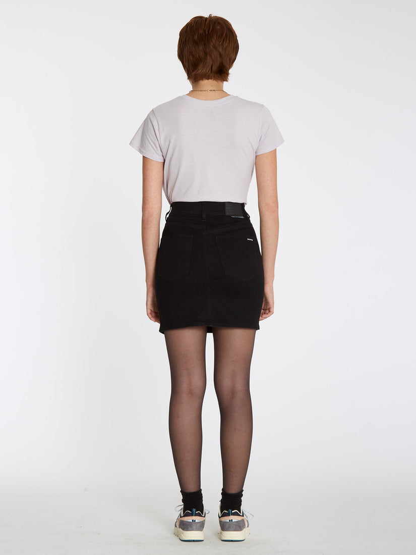 Weellow Denim Skirt - BLACK (B1412201_BLK) [B]
