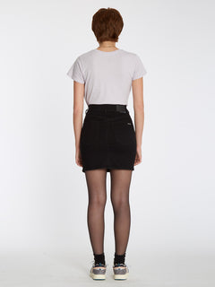 Weellow Denim Skirt - BLACK (B1412201_BLK) [B]