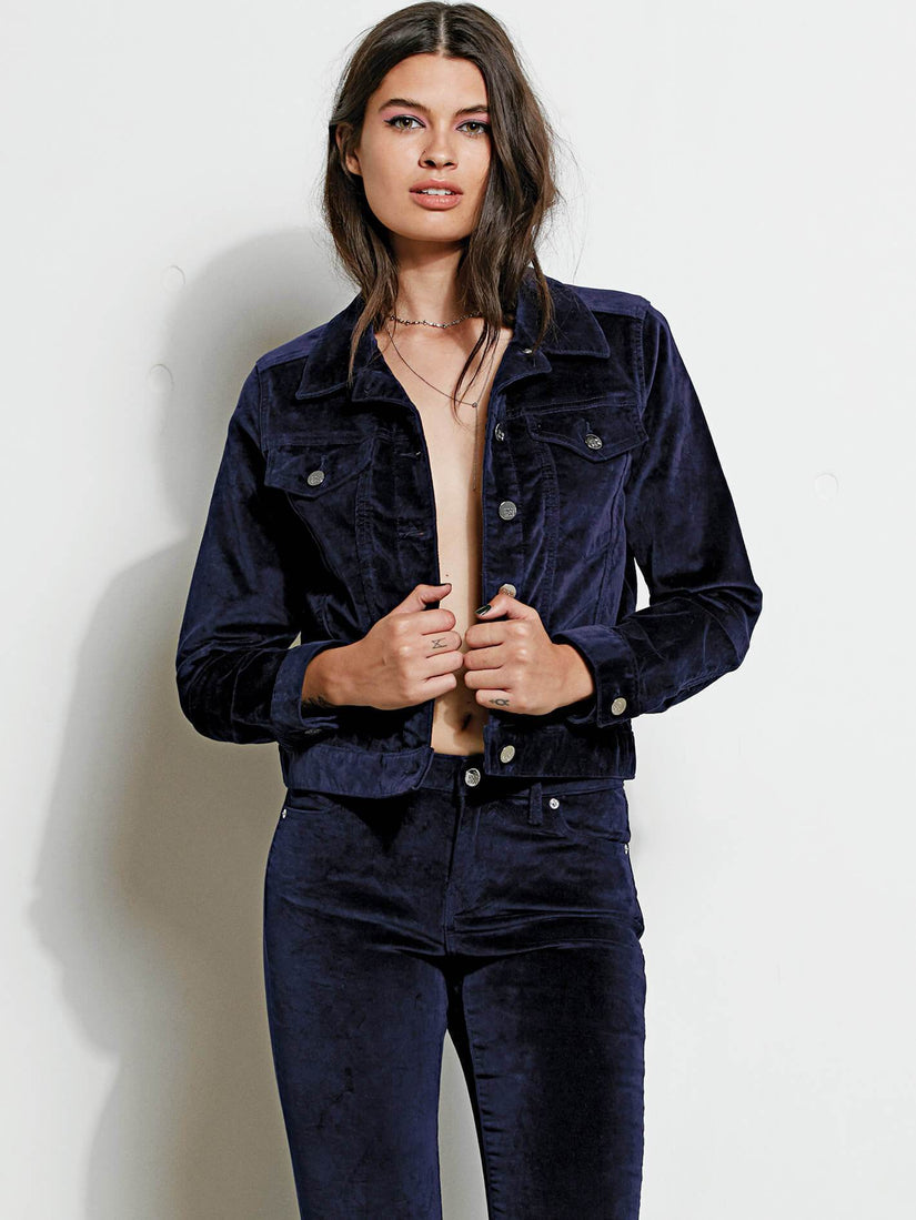 Chaqueta de terciopelo GMJ - Indigo