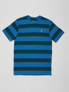 Keates Stripe T-shirt - Ballpoint Blue (C0112104_BPB) [F]