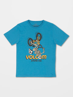 Bat Wheel T-shirt - BLUE DRIFT - (KIDS) (C3532238_BDR) [F]