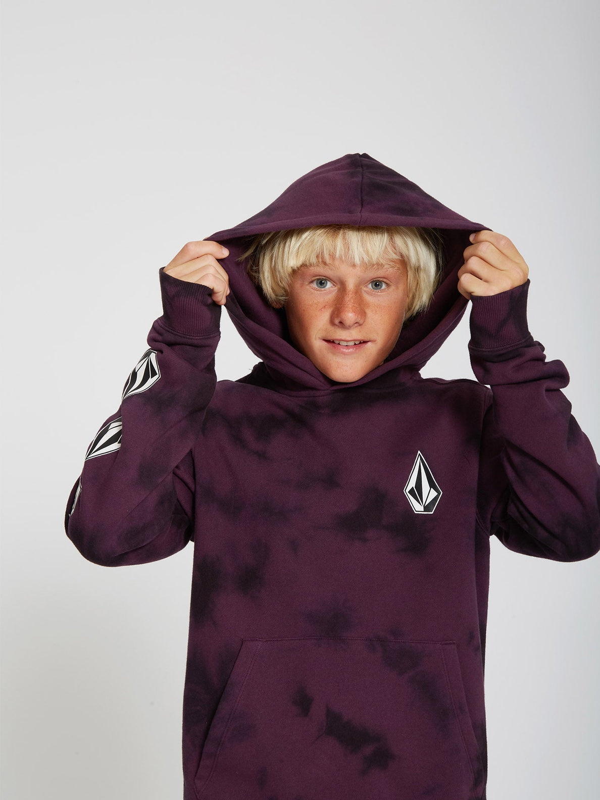 Iconic Stone Plus Hoodie - MULBERRY - (KIDS) (C4132201_MUL) [12]