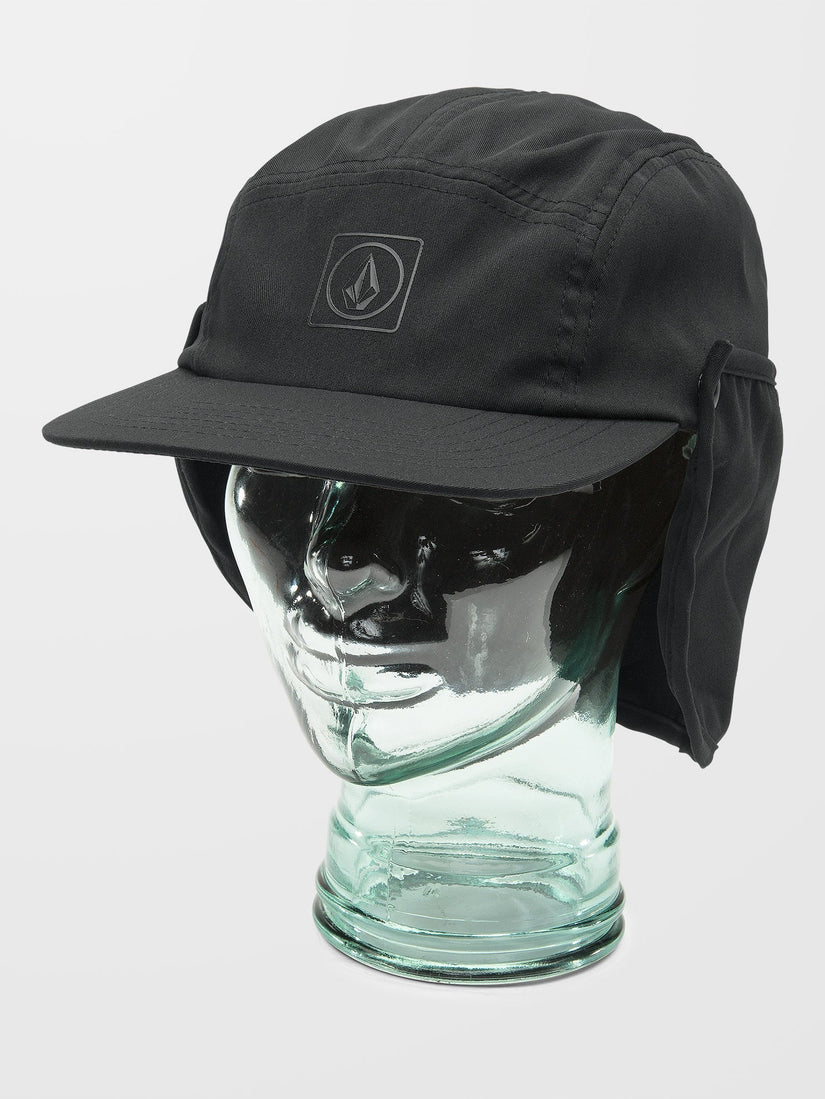 STONE TRIP FLAP HAT (D5512404_BLK) [1]