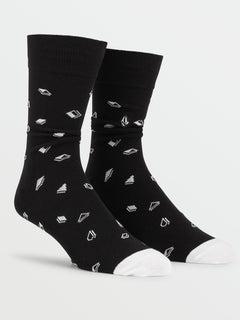 True Socks - BLACK WHITE (D6302002_BWH) [F]