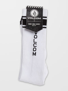 High Stripe Socks - WHITE (D6312304_WHT) [B]