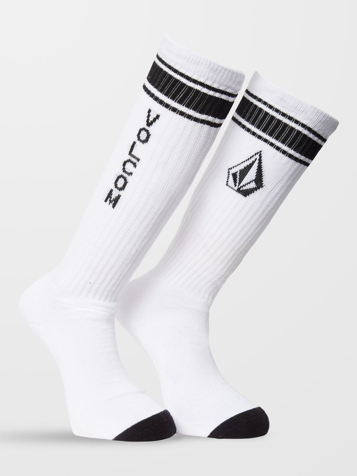 High Stripe Socks - WHITE (D6312304_WHT) [F]