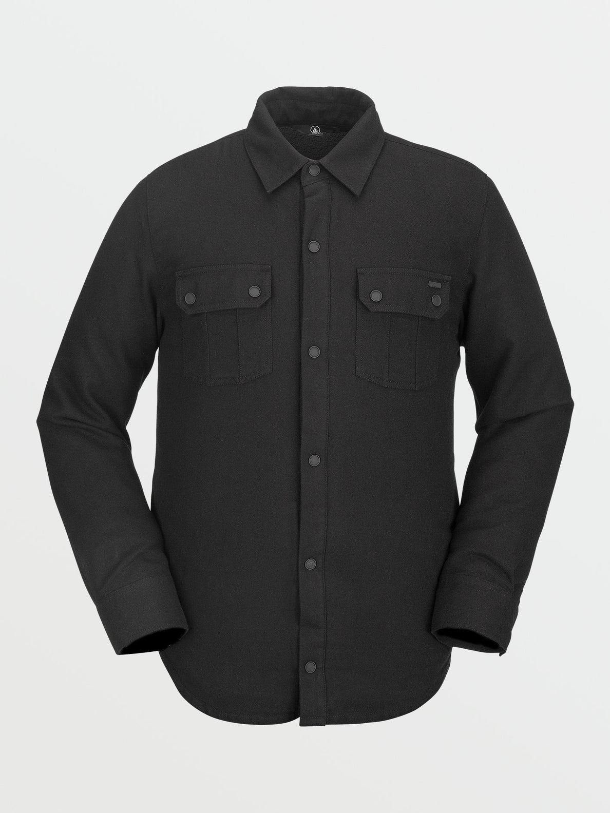 Sherpa Flannel Jacket - BLACK ON BLACK (G1552200_BKB) [F]