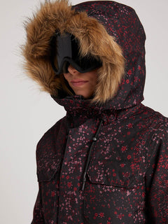 Chaqueta de snow Shadow Ins  - Black Floral Print