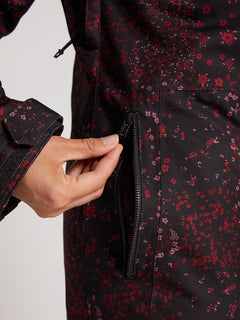 Chaqueta de snow Shadow Ins  - Black Floral Print