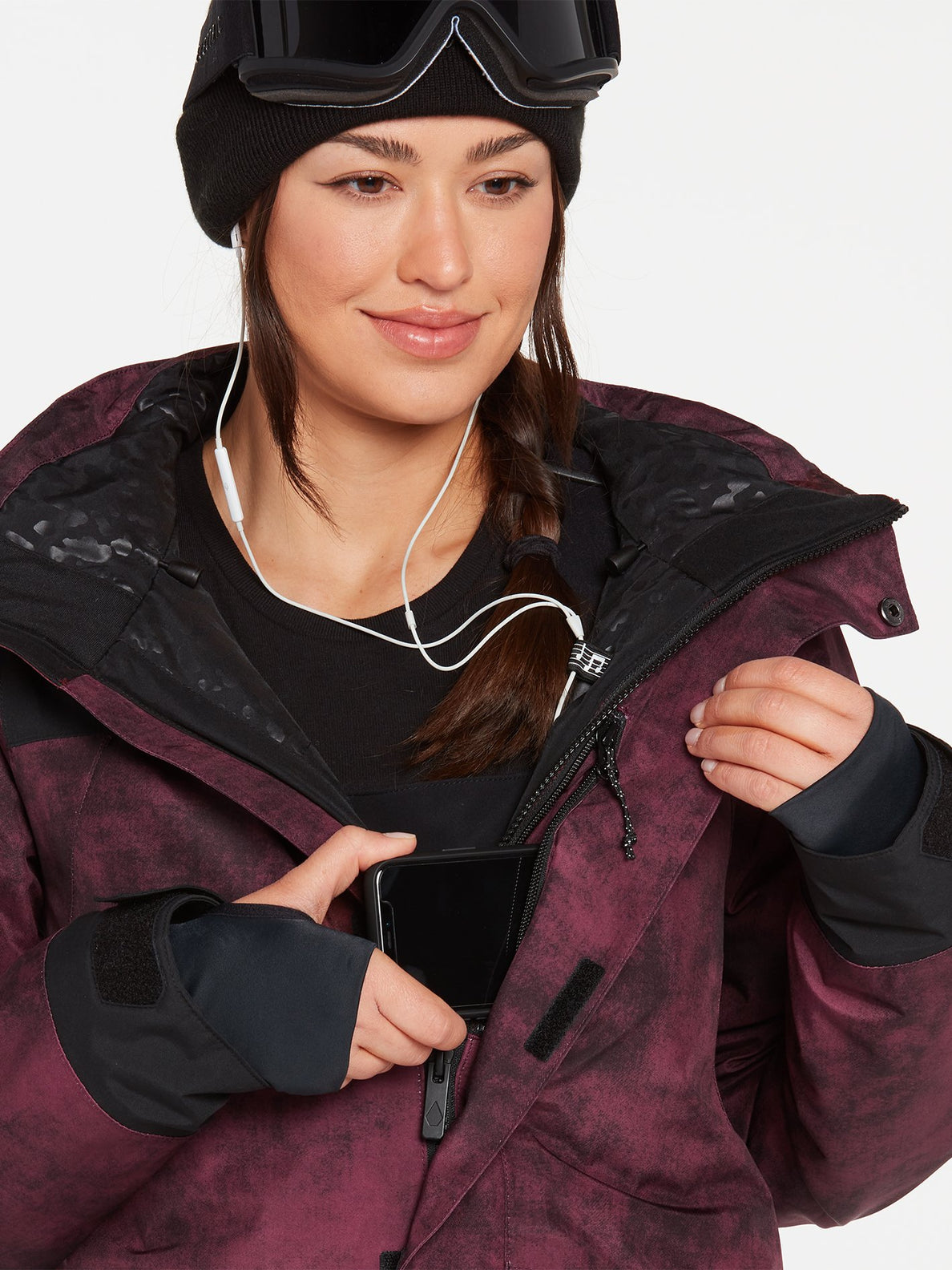 Ell Insulated Gore-Tex Jacket - ACID MERLOT (H0452203_ACM) [38]