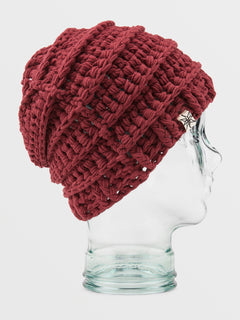 Rav Crochet Knit Beanie - MAROON (J5852401_MAR) [F]