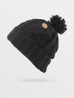 Leaf Beanie - BLACK (K5852203_BLK) [F]