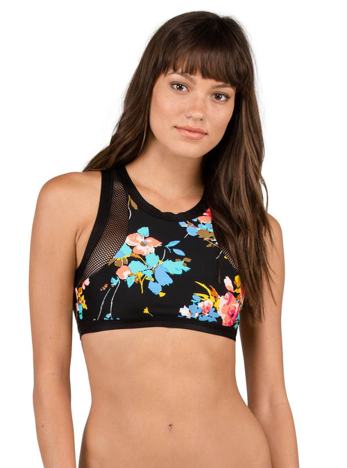 Top De Bikini Buds Forever Crop - Black