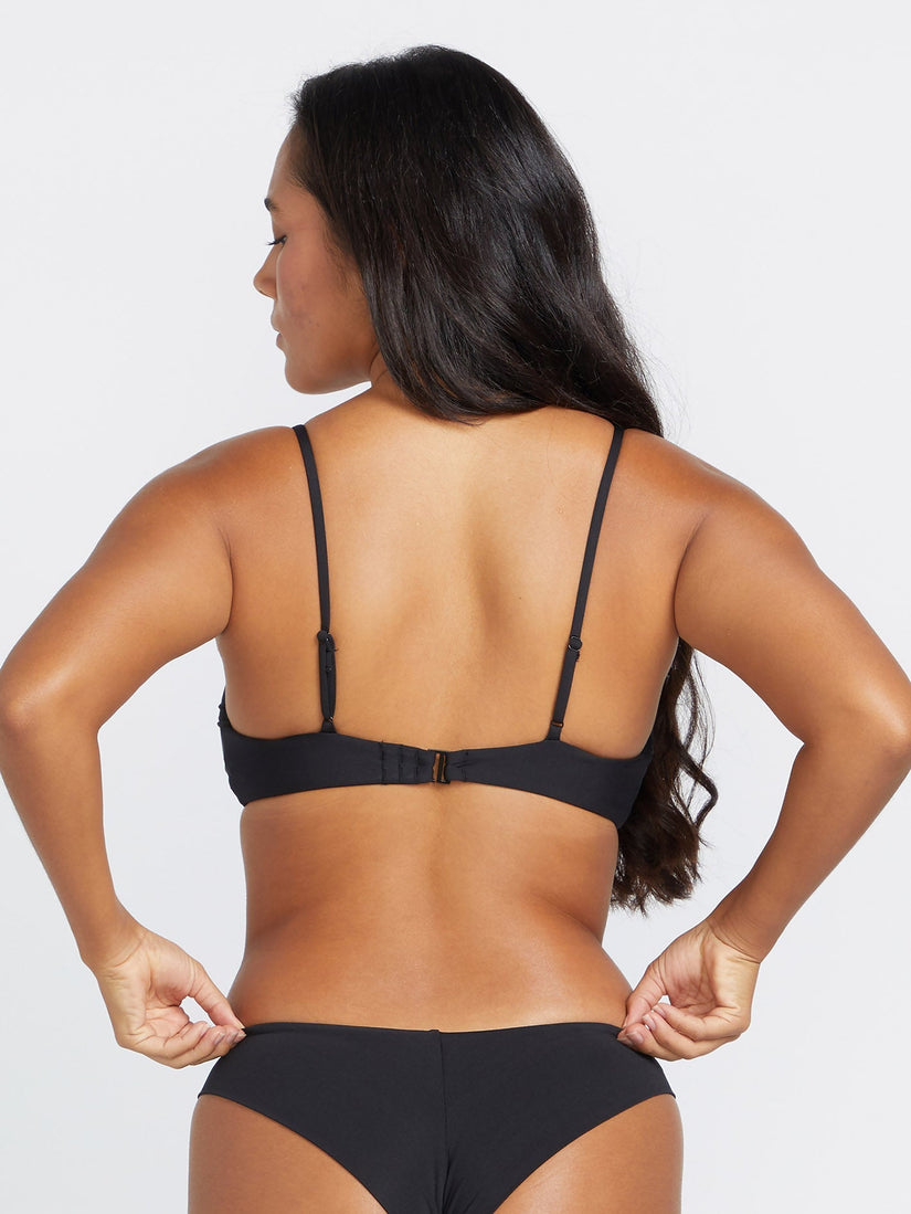 SIMPLY SEAMLESS VNECK (O1022100_BLK) [B]