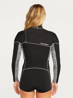 2Mm Long Sleeve Chest Zip Wetsuit - BLACK (O9512308_BLK) [B]