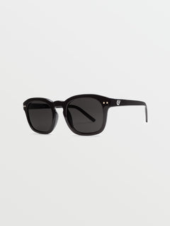 Earth Tripper Gloss Black Sunglasses (Gray Lens) - BLACK (VE03700201_BLK) [F]