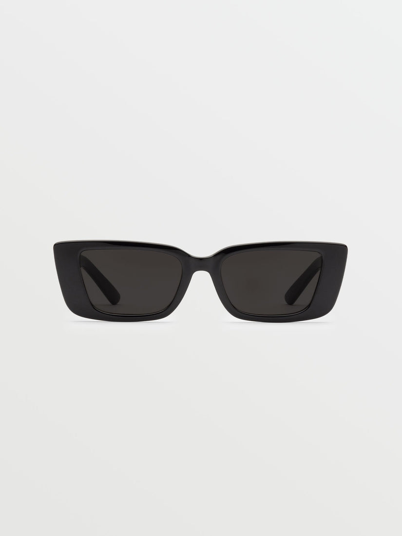 Strange Land Gloss Black Sunglasses (Gray Lens) - BLACK (VE04000201_BLK) [B]