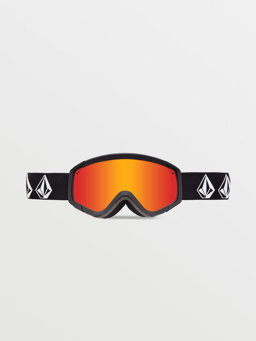 Attunga Youth Matte Black Stone Goggle (+ Bonus Lens - Yellow) - RED CHROME (VG0923502_RDCH) [B]